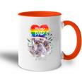 Damen Lgbt Pride Daddy Koala Bär Regenbogen Stolz Papaatertag Mit-Ausschnitt Tasse Zweifarbig