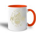 Der Allerbeste Papa Skull Father's Day Saying Tasse Zweifarbig