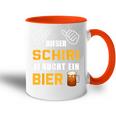 Dieser Schiri Braucht Bier Tasse Zweifarbig