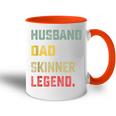 Ehemann Papa Skinner Legendeatertag Lustig Tasse Zweifarbig