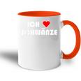 Erotic Ich Schwanze I Love Cocks Tasse Zweifarbig