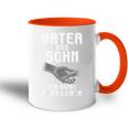 Fater & Sohn Ein Bund Für's Leben Father's Day Partner Look Tasse Zweifarbig