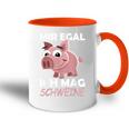 Mir Egal Ich Mag Schweine Pig Animals Pig Tasse Zweifarbig