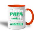 Gleitschirm Fliegender Papa Paragleiteratertag Geschenk Tasse Zweifarbig