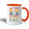 Herren Golden Retriever Dad Papaintage Hund Hunde Pfote Tasse Zweifarbig