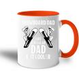 Herren Snowboard Dad Cooler Snowboard Spruchater Papa Snowboarder Tasse Zweifarbig