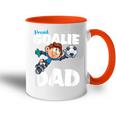 Herren Torwart Papa Proud Goalie Dad Tasse Zweifarbig