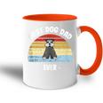 Herren Zwergschnauzer Papa Geschenk Tasse Zweifarbig