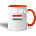 Hungary Flag Hungary Tasse Zweifarbig