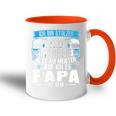 Ich Bin Ein Lkw Driver Und Papa Tasse Zweifarbig