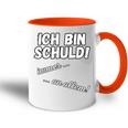 Ich Bin Schuld Immer An Allem Sarkasmus Saying Tasse Zweifarbig