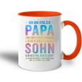 Ich Bin Stolzer Papaon Einem Wundervollen Sohn Tasse Zweifarbig