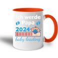 Ich Werde Papa 2024 Future Father Tasse Zweifarbig