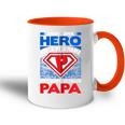 Jeder Superheld Hat Einen Spitznamen Mein Favorit Ist Papa Kapuzenjacke Tasse Zweifarbig