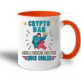 Krypto Dad Bitcoin Miner Lustige Kryptowährung Papa Tasse Zweifarbig