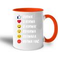 Kurwa Mac Polish Slang For Poland Tasse Zweifarbig