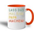 Lass Das Mal Den Papa Machen Retro Diy Saying Tasse Zweifarbig