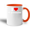 I Love Mayonnaise Accent Mug