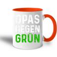 Männer Opas Gegen Grün Spruch Grüne Nein Danke Opa Tasse Zweifarbig