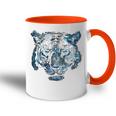 Obra De Arte De Tigre Ojos Azules Arte Animal Tigre Accent Mug