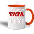 Ojciec Tataater Polska Polnischer Papa Spruch Geschenk Tasse Zweifarbig