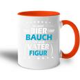 Papa Spruch Bier Lustig Geschenkatertag Bierbauchater Mit-Ausschnitt Tasse Zweifarbig