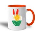 Proud Kurds Kurdistan Kurdische Flagge Peace Tasse Zweifarbig