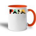 Retro-Camping-Papa Lustigesintage-Papa-Camping-Geschenk Kapuzenjacke Tasse Zweifarbig