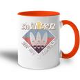 Santa Cruzintage Retro California Surf Tasse Zweifarbig