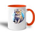 Scottish Fold Katzen Papa Cat Dad Daddy Haustier Freund Mit-Ausschnitt Tasse Zweifarbig