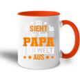 So Sieht Der Beste Papa Der Welt Ausatertag Geschenkidee Tasse Zweifarbig