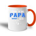 Soon To Be Papa Est 2024 Retroatertag New Daddy Tasse Zweifarbig