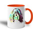 Splash Tibet Terrier Hund Tasse Zweifarbig