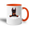 Stolzer Dobermann Papa Für Alle Dobermann Papas Tasse Zweifarbig