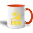 Udssr Used Look Hammer & Sickle Soviet Union Red Tasse Zweifarbig