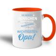 Vatiater Die Meisten Menschen Nennen Mich Beim Name Opa Tasse Zweifarbig