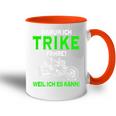 Warum Ich Trike Fahre Weil Ich Es Kann Tricycle Tasse Zweifarbig