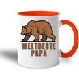 Weltbeste Papa 2024Atertag Bear Geschenkideen Tasse Zweifarbig