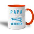 Wenn Papa Es Nicht Reparieren Kann Sind Wirerloren German Langu S Tasse Zweifarbig