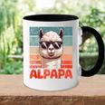 Alpapaatertag Bester Papa Alpaka Raglan Tasse Zweifarbig