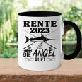 Angler Opa Papa Angeln Ruhestand Rente Tasse Zweifarbig