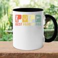 Best Papa By Par Golf Opa Golfer Golfing Dad Retro Tasse Zweifarbig