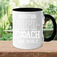 Bester Papa-Coach Der Welt Fussballatertag Geschenk-Idee Tasse Zweifarbig