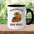 Coolster Papa Der Weltater Outfitatertag Bester Papa Tasse Zweifarbig