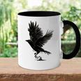 Cuervo Pájaro Cuervo Tatuaje Accent Mug
