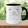 Frischgebackener Papa Papa Kind Zur Geburt Für Papa Tasse Zweifarbig