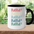 Für Papa Zur Geburt Zweites Kind Papa Hoch 2 Tasse Zweifarbig