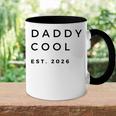 Herren Daddy Cool Est 2026 Für Papaatertag Weihnachten Tasse Zweifarbig