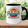 Ich Bin Der Papa Papa Familie Tasse Zweifarbig