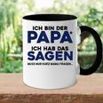 Ich Bin Der Papa Gray Tasse Zweifarbig